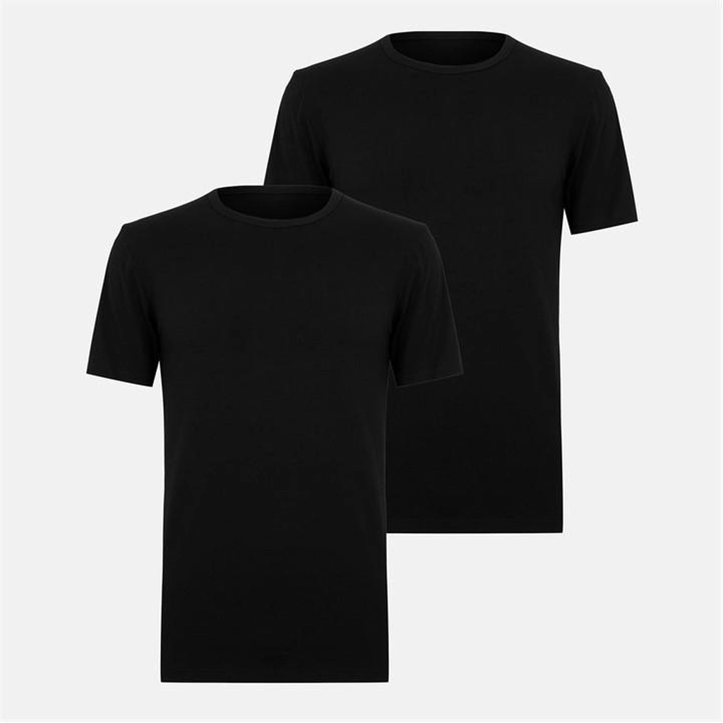 Hugo Boss Two pack Crew Neck Comfort Body Shirts - Black